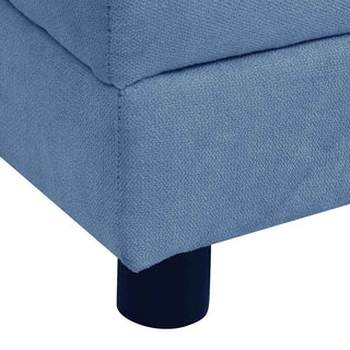vidaXL Dog Sofa with Pillow Blue 83x44x44 cm Plush - Sofa In Store