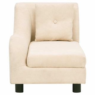 vidaXL Dog Sofa with Pillow Cream 83x44x44 cm Plush - Sofa In Store