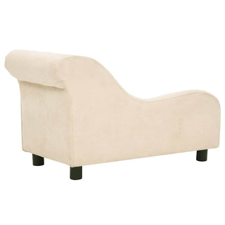 vidaXL Dog Sofa with Pillow Cream 83x44x44 cm Plush - Sofa In Store