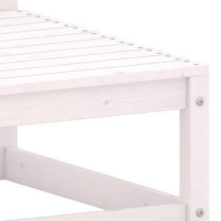 vidaXL Garden Corner Sofa White Solid Wood Pine - 805661 - Sofa In Store