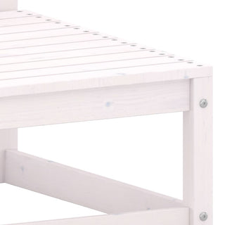 vidaXL Garden Middle Sofa White Solid Wood Pine - 805666 - Sofa In Store