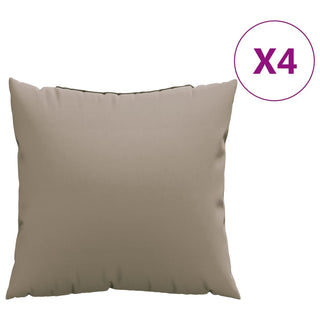 vidaXL Sofa Cushions 4 pcs Taupe 40x40 cm Fabric - Sofa In Store