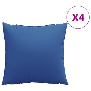 vidaXL Sofa Cushions 4 pcs Royal Blue 40x40 cm Fabric - Sofa In Store
