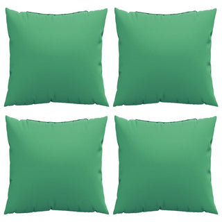 vidaXL Sofa Cushions 4 pcs Green 50x50 cm Fabric