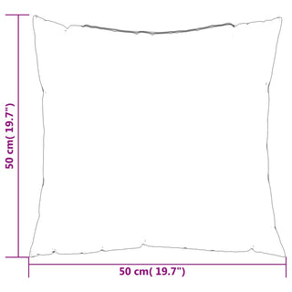 vidaXL Sofa Cushions 4 pcs Black 50x50 cm Fabric