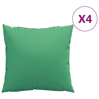vidaXL Sofa Cushions 4 pcs Green 60x60 cm Fabric