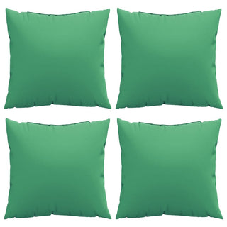 vidaXL Sofa Cushions 4 pcs Green 60x60 cm Fabric