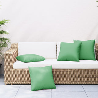 vidaXL Sofa Cushions 4 pcs Green 60x60 cm Fabric