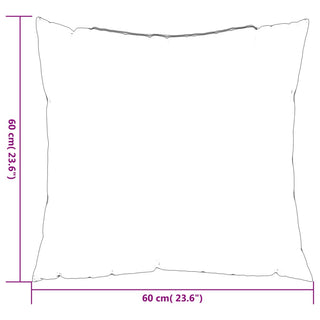 vidaXL Sofa Cushions 4 pcs Black 60x60 cm Fabric