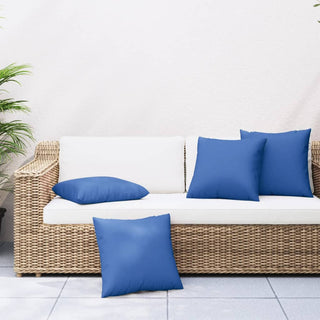 vidaXL Sofa Cushions 4 pcs Royal Blue 60x60 cm Fabric