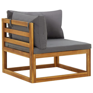 vidaXL Sectional Corner Sofas 2 pcs with Cushions Solid Wood Acacia - 318551