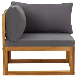 vidaXL Sectional Corner Sofas 2 pcs with Cushions Solid Wood Acacia - 318551
