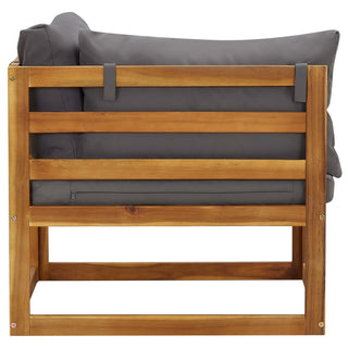 vidaXL Sectional Corner Sofas 2 pcs with Cushions Solid Wood Acacia - 318551