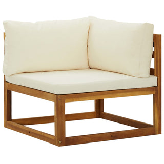 vidaXL Sectional Corner Sofas 2 pcs with Cushions Solid Wood Acacia - 318552
