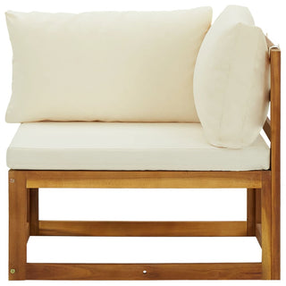 vidaXL Sectional Corner Sofas 2 pcs with Cushions Solid Wood Acacia - 318552