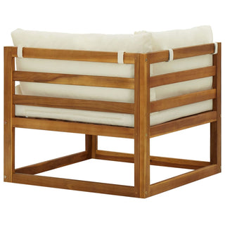 vidaXL Sectional Corner Sofas 2 pcs with Cushions Solid Wood Acacia - 318552