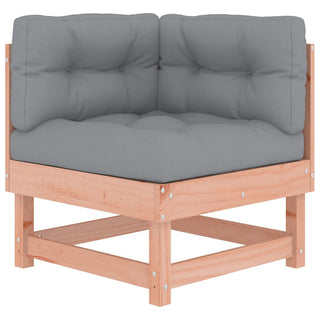 vidaXL Corner Sofa with Cushions Solid Wood Douglas - 825427