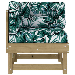 vidaXL Corner Sofa with Cushions Impregnated Wood Pine - 825428