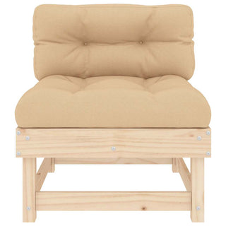 vidaXL Middle Sofa with Cushions Solid Wood Pine - 825429 - Sofa In Store