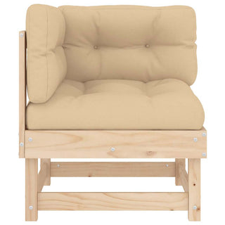 vidaXL Corner Sofas with Cushions 2 pcs Solid Wood Pine - 825450