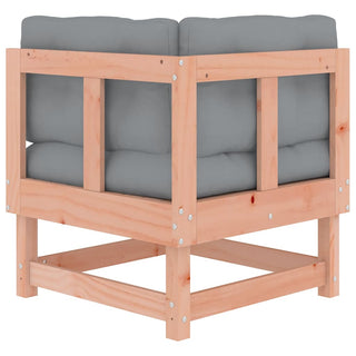 vidaXL Corner Sofas with Cushions 2 pcs Solid Wood Douglas - 825455