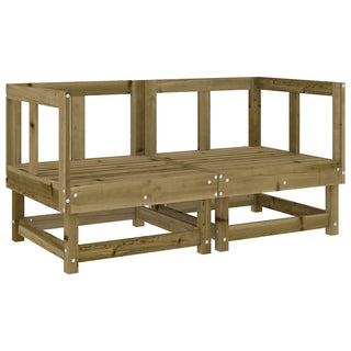 vidaXL Corner Sofas with Cushions 2 pcs Impregnated Wood Pine - 825456