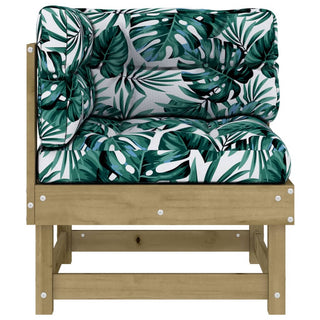 vidaXL Corner Sofas with Cushions 2 pcs Impregnated Wood Pine - 825456