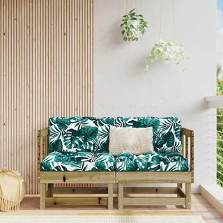 vidaXL Corner Sofas with Cushions 2 pcs Impregnated Wood Pine - 825456
