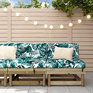 vidaXL Middle Sofas with Cushions 2 pcs Impregnated Wood Pine - 825463 - Sofa In Store