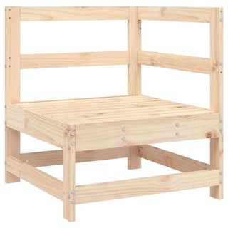 vidaXL Corner Sofa with Cushions Solid Wood Pine - 825541