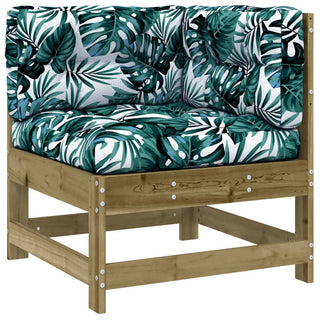 vidaXL Corner Sofa with Cushions Impregnated Wood Pine - 825547