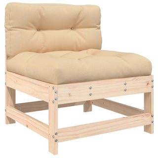 vidaXL Middle Sofas with Cushions 2 pcs Solid Wood Pine - 825576 - Sofa In Store