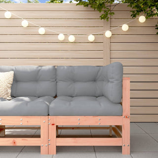 vidaXL Corner Sofa with Cushions Solid Wood Douglas - 825658