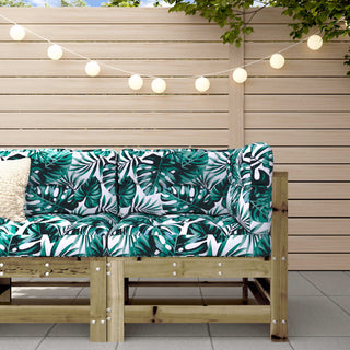 vidaXL Corner Sofa with Cushions Impregnated Wood Pine - 825659