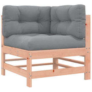 vidaXL Corner Sofas with Cushions 2 pcs Solid Wood Douglas - 825686