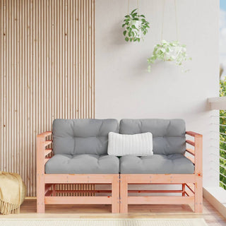 vidaXL Corner Sofas with Cushions 2 pcs Solid Wood Douglas - 825686