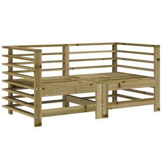 vidaXL Corner Sofas with Cushions 2 pcs Impregnated Wood Pine - 825687