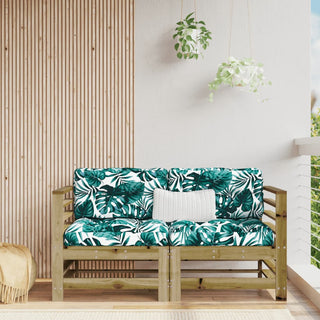 vidaXL Corner Sofas with Cushions 2 pcs Impregnated Wood Pine - 825687