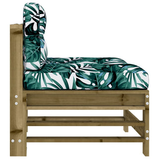 vidaXL Middle Sofas with Cushions 2 pcs Impregnated Wood Pine - 825694 - Sofa In Store