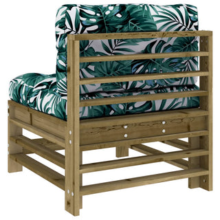 vidaXL Middle Sofas with Cushions 2 pcs Impregnated Wood Pine - 825694 - Sofa In Store