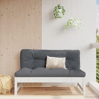 vidaXL Middle Sofa White 120x80 cm Solid Wood Pine - 825731 - Sofa In Store