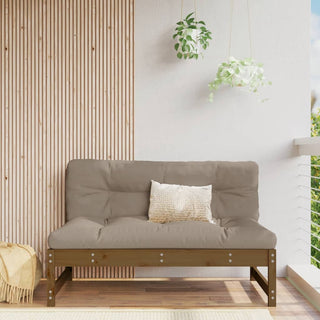 vidaXL Middle Sofa Honey Brown 120x80 cm Solid Wood Pine - 825733 - Sofa In Store