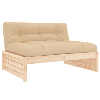 vidaXL Middle Sofa 120x80 cm Solid Wood Pine - 825758 - Sofa In Store