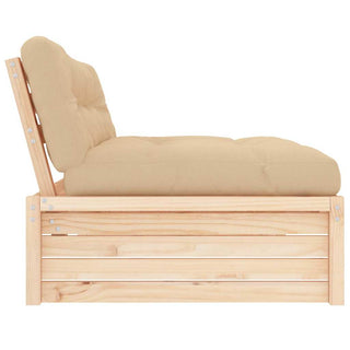 vidaXL Middle Sofa 120x80 cm Solid Wood Pine - 825758 - Sofa In Store