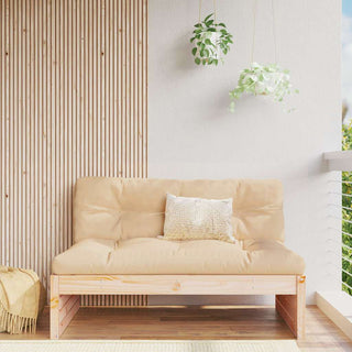 vidaXL Middle Sofa 120x80 cm Solid Wood Pine - 825758 - Sofa In Store