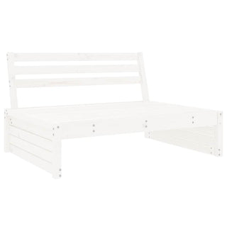 vidaXL Middle Sofa White 120x80 cm Solid Wood Pine - 825759 - Sofa In Store