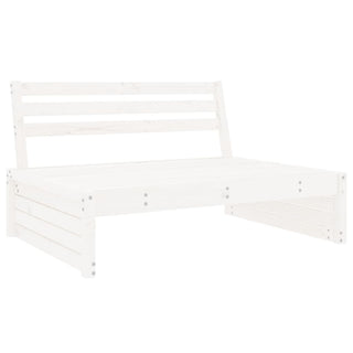 vidaXL Middle Sofa White 120x80 cm Solid Wood Pine - 825759 - Sofa In Store