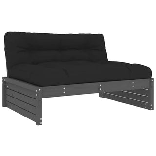 vidaXL Middle Sofa Grey 120x80 cm Solid Wood Pine - 825760 - Sofa In Store