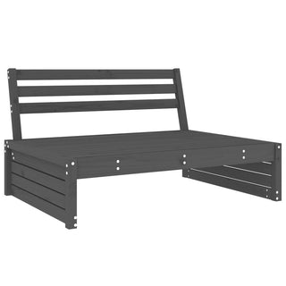 vidaXL Middle Sofa Grey 120x80 cm Solid Wood Pine - 825760 - Sofa In Store