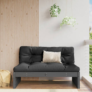 vidaXL Middle Sofa Grey 120x80 cm Solid Wood Pine - 825760 - Sofa In Store